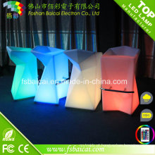 Cadeira alta de LED de cor RGB para bar